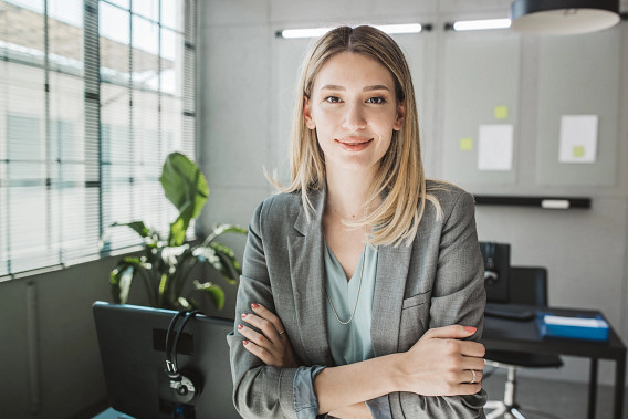 woman in office