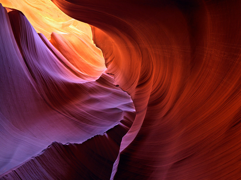 Dramatic landscape from above