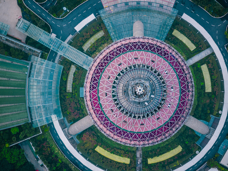 city from above