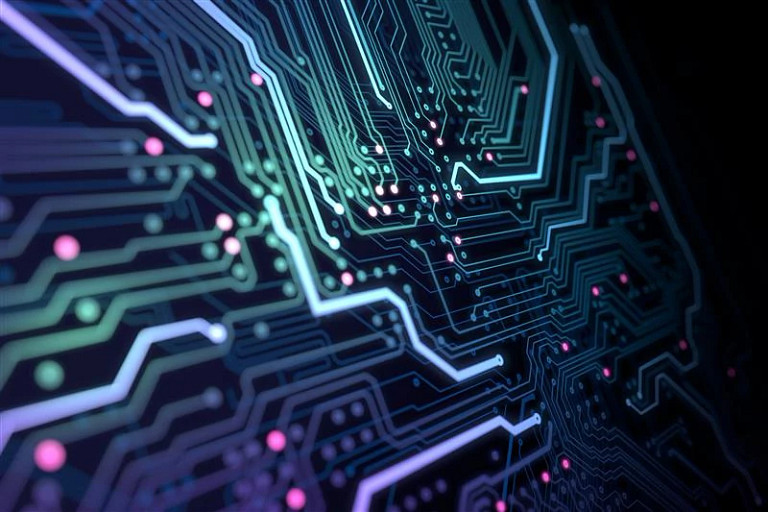Graphic of a circuit board